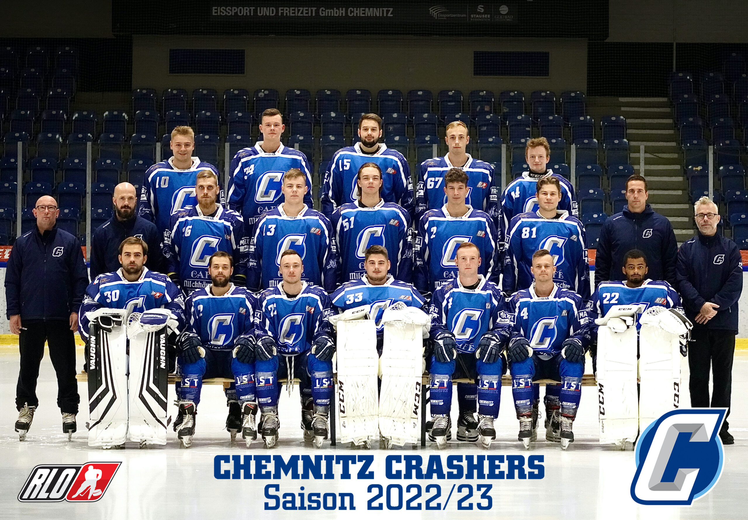 Mannschaft_Chemnitz_Crashers_Eishockey_Regionalliga_Ost_2021_2022